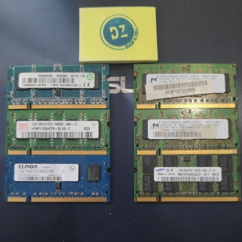 Ram Laptop DDR2 PC2 5300 &amp; 6400