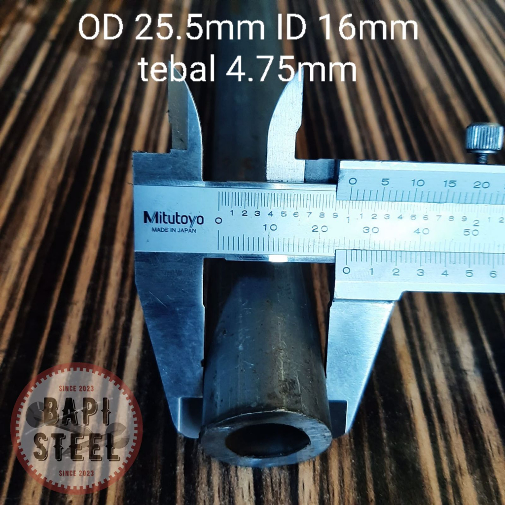 pipa besi seamless OD 25.5 ID 16mm