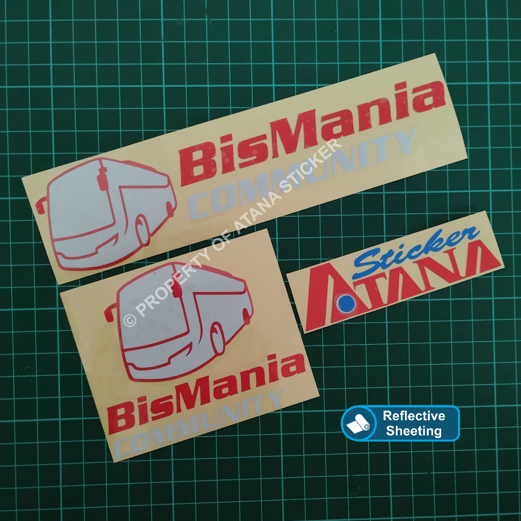 Stiker BisMania Community Cutting Sticker Bis Mania Komunitas Bus Lovers Indonesia Decal Custom Om T