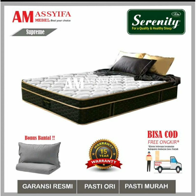 Spring Bed Elite Serenity Supreme Plush Top - Kasur Saja