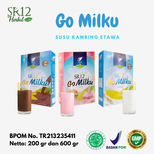 

GO MILKU SR12 - SUSU KAMBING ETAWA BUBUK PREMIUM BPOM - SUSU PENAMBAH BERAT BADAN, SUSU PELANCAR ASI (ASI BOOSTER) SUSU KAMBING MURNI TANPA GULA/PEMANIS BUATAN ATASI MASALAH PERNAFASAN, PENCERNAAN, NYERI SENDI/BADAN PEGEL PEGEL DAN DIABETES