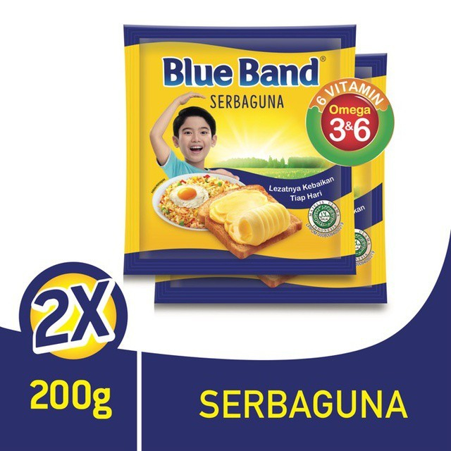 

Blue Band Margarin Serbaguna 200 gr Twinpack