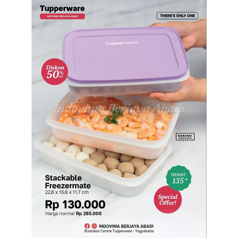 stackable freezermate tupperware