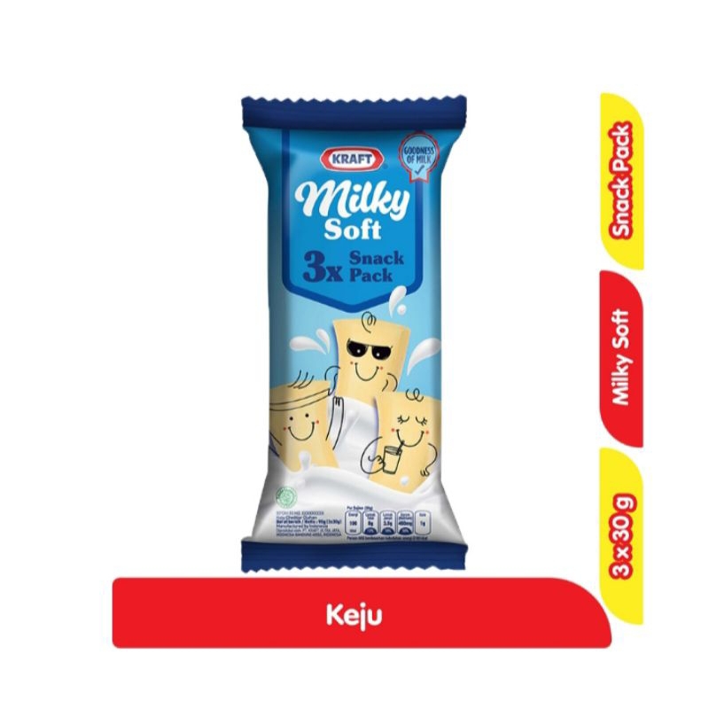 

kraft milky soft 3 X 30gr