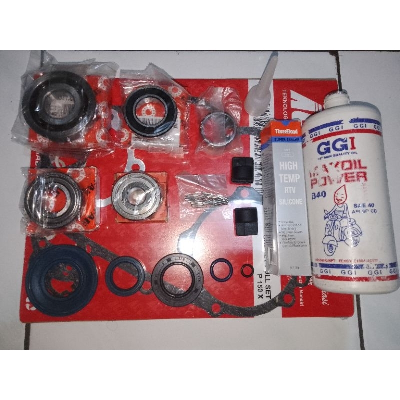 paket bearing FAG Made in germany rubahan 6005 mesin Vespa PS/PX/Excel kruk as besar