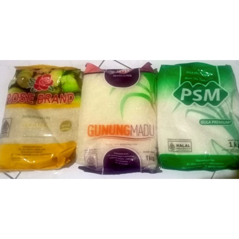 

Gula Pasir ber-Merk 1 Kg