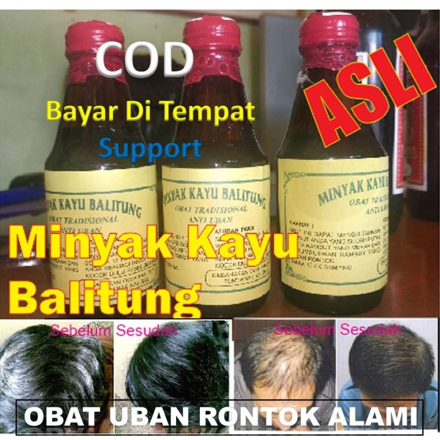 Obat Penghilang Uban Anti Rontok Minyak Kayu Balitung Asli Dayak