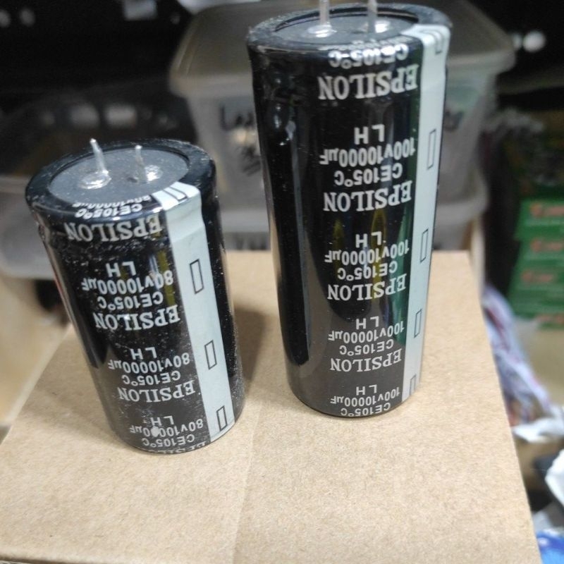 Elko Epsilon Original 80v 10000uf Elco Kapasitor Epsilon 100v 10000uf