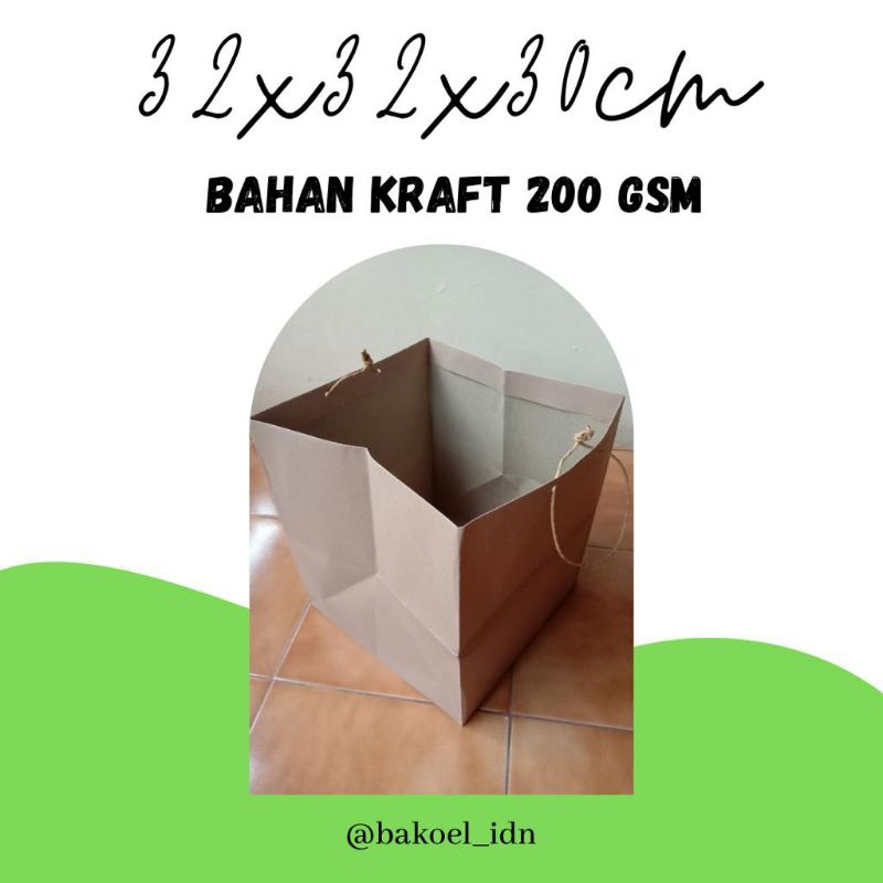 

Paper Bag Tas Kertas Kraft Serbaguna Dus Nasi Kue Bolu Besar