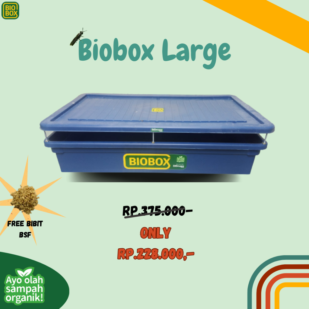Biobox Promo free telur box maggot tempat amggot box budidaya maggot bsf