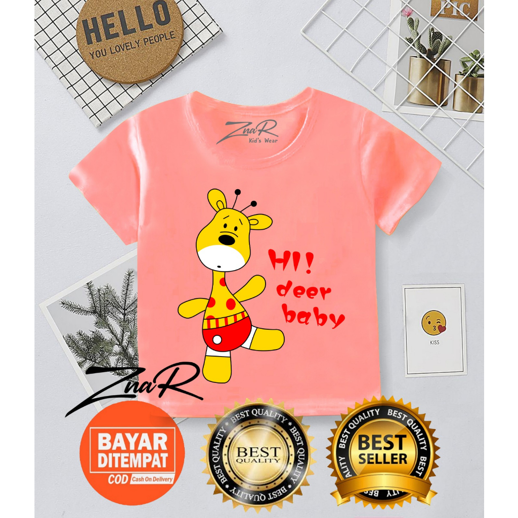 Znar -PROMO 12.12 baju anak anak / kaos anak oblong anak atasan anak / unisex