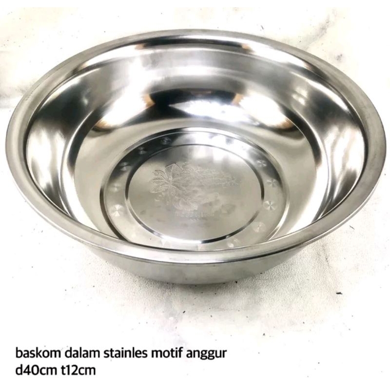 baskom serbaguna stainless 40cm