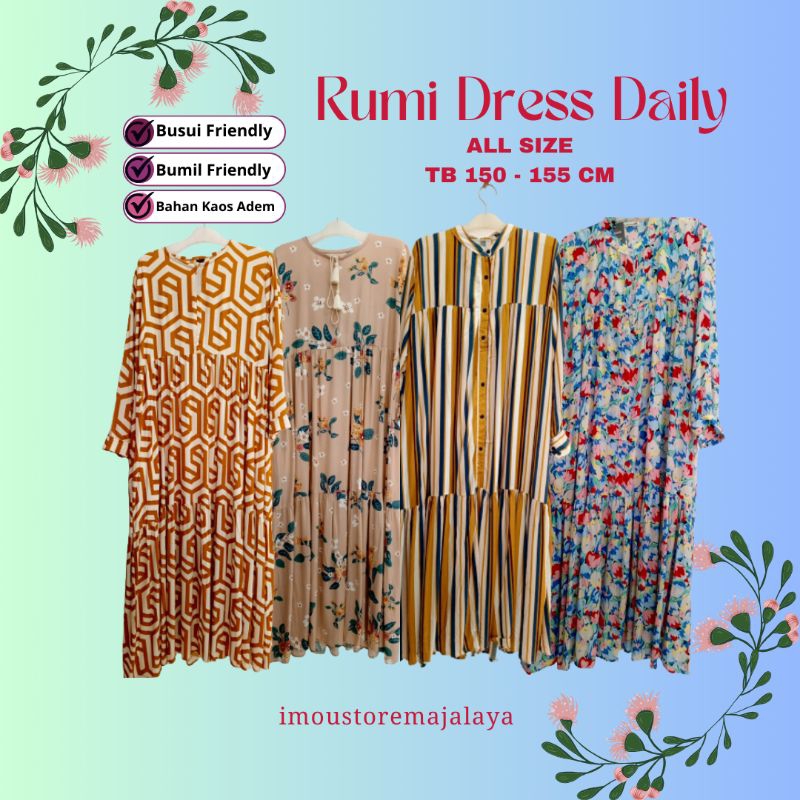 HomeDress Daster Lengan Panjang Bahan Kaos Adem