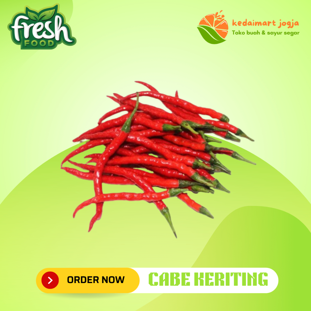 

Cabe Keriting Merah Segar / Cabai Keriting Merah Fresh Kedaimart Jogja