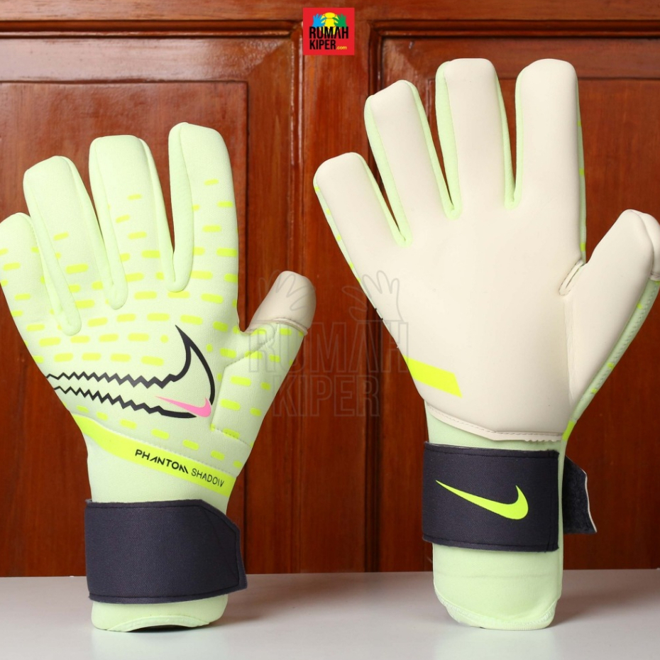 Nike GK Phantom Shadow LIME/WHITE ( BR 225 ) Sarung Tangan Kiper