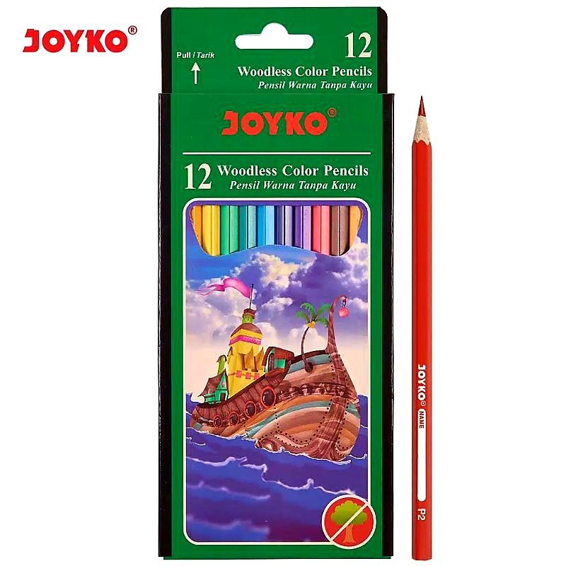 

PENSIL WARNA 12 WARNA JOYKO/COLOR PENSIL 12 WOODLEES