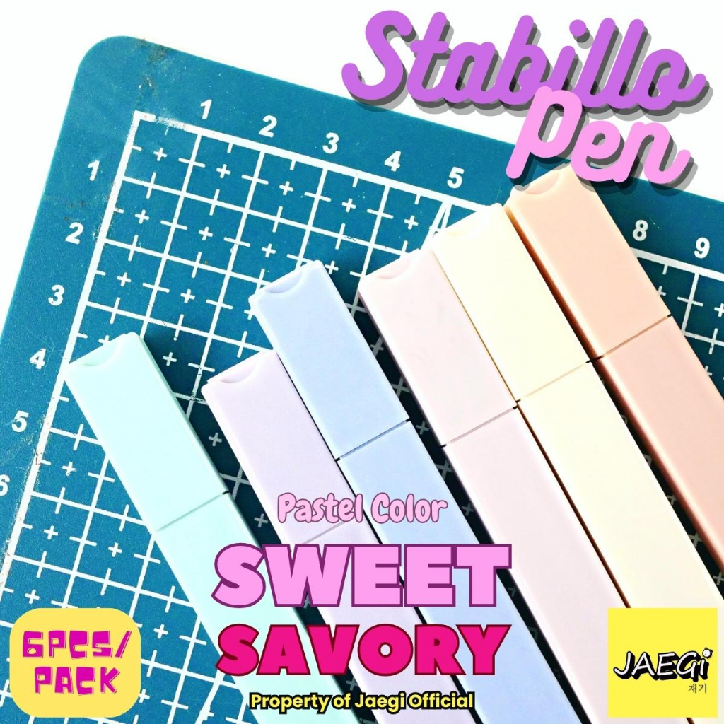

JAEGi - Stabillo Highlighter Pastel Color Box isi 6 Pcs