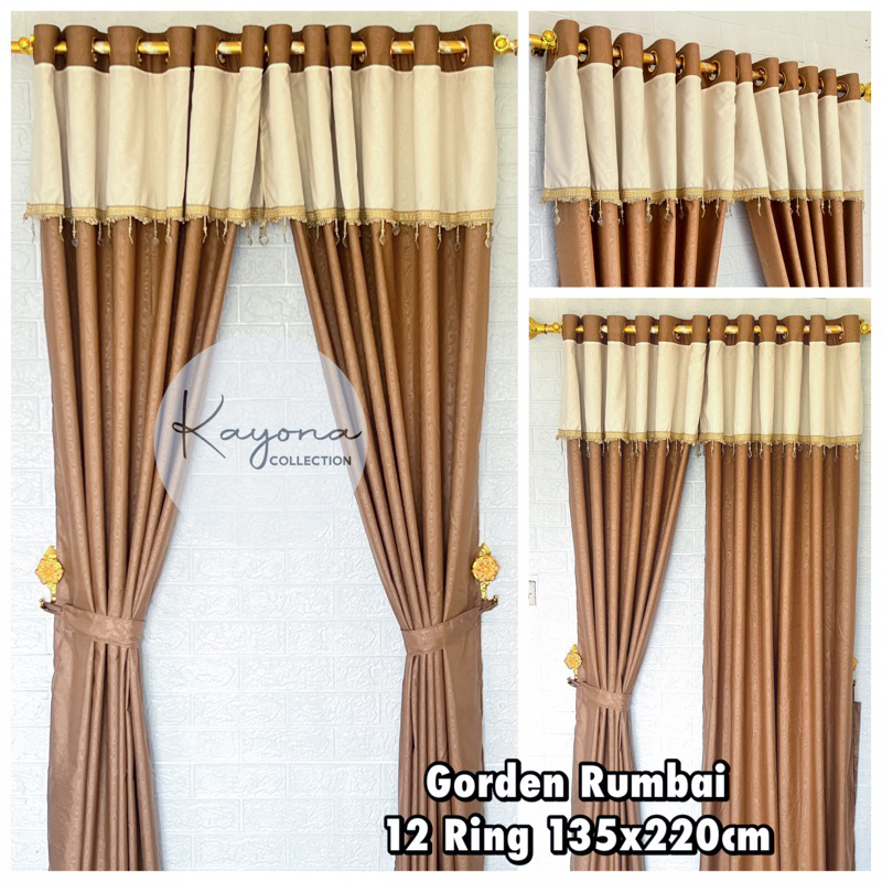 Gorden Rumbai Renda Kirstal Gorden Poni Rumbai Gorden Pintu Dan Gorden Jendela Gorden Embos Gorden