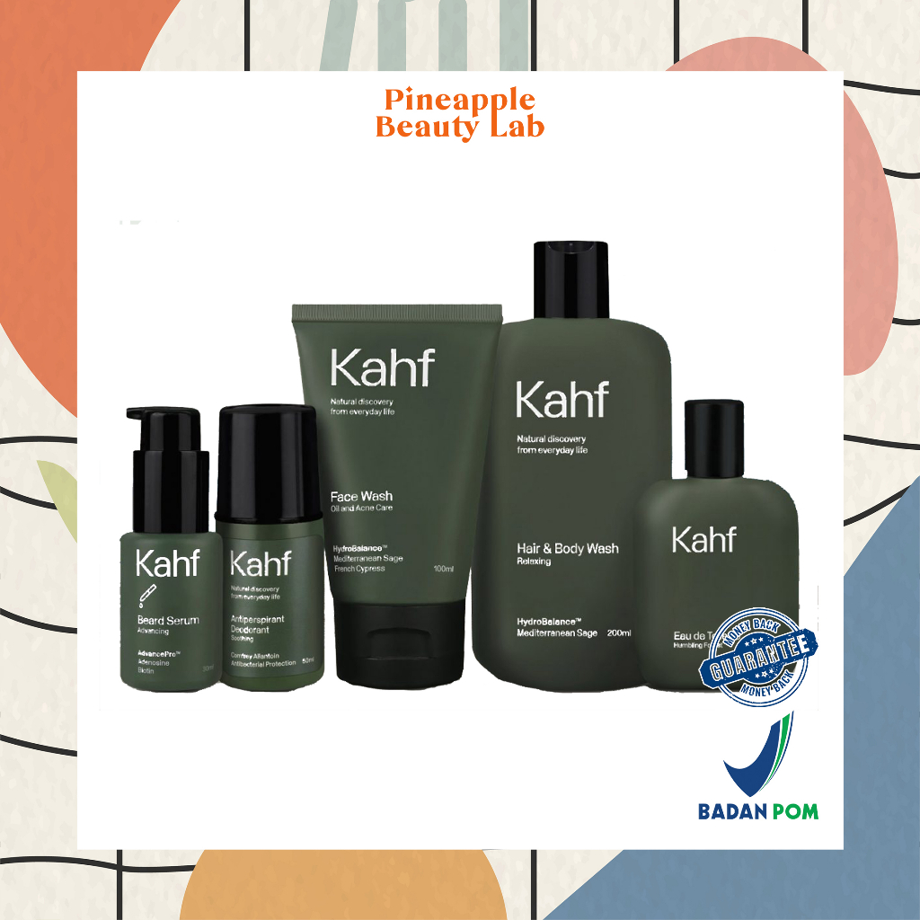 KAHF SERIES - FACE HAIR BODY WASH, SCRUB, SERUM, DEODORANT, PARFUM EDT, SPRAY
