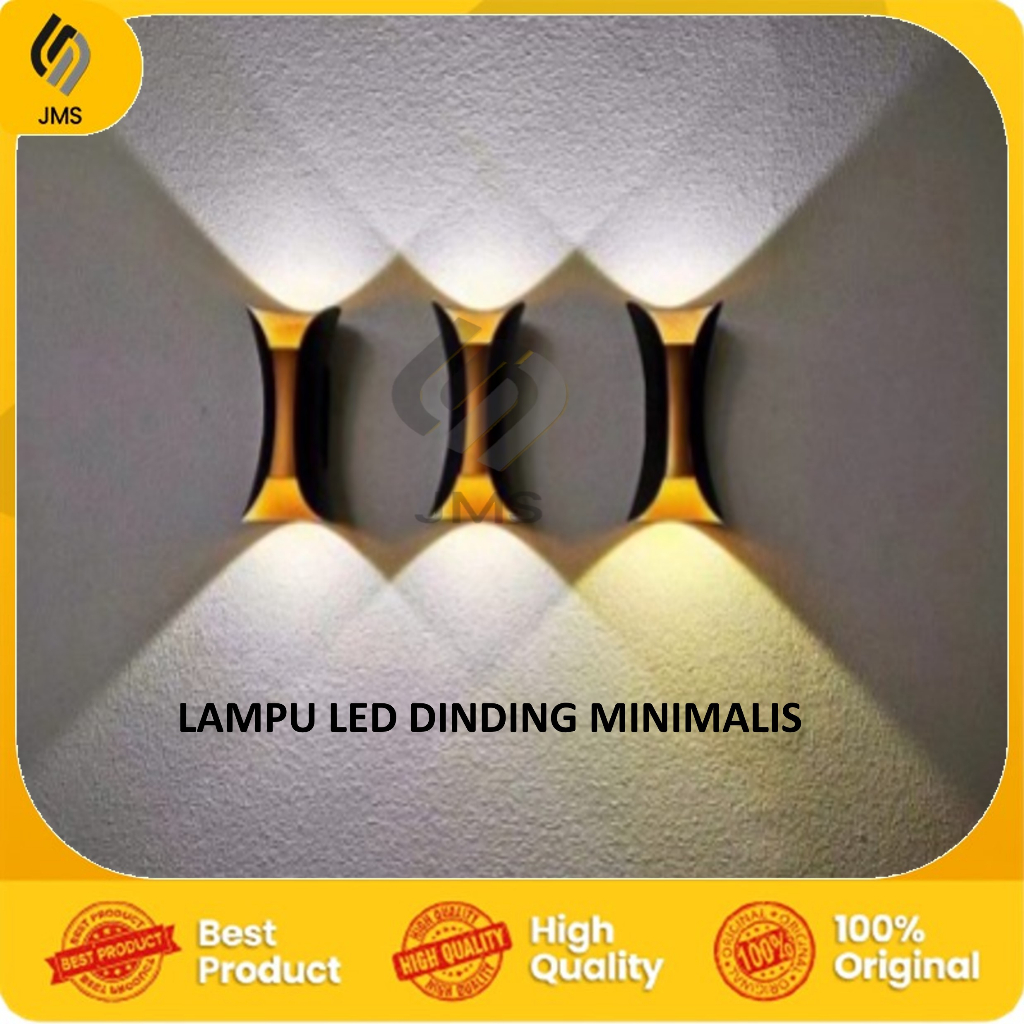 LAMPU LED DINDING GOLD MODERN / LAMPU DINDING / DINDING LED MINIMALIS / LAMPU TANGGA