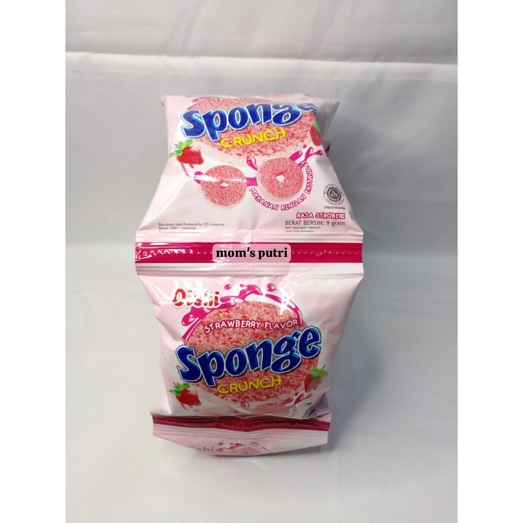 

CHIKI SPONGE STRAWBERRY | COKLAT ISI 5 @9GR