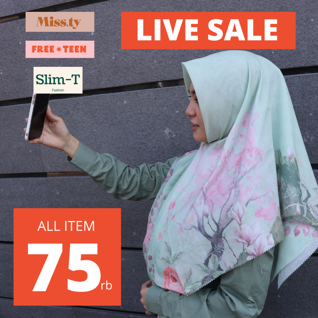Shopee Live Sale Missty Special Sale Harga Rp 75.000 Blouse Tunik Gamis Kemeja Celana Rok Rompi Jake
