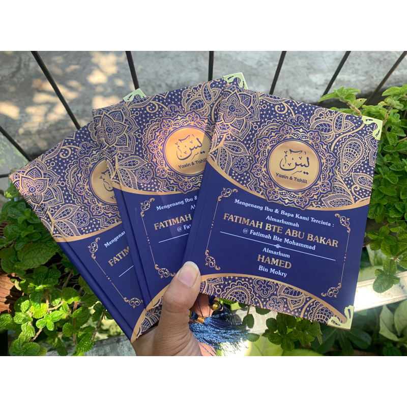 Buku Yasin Dan Tahlil Hard Cover Custom 128 Hal