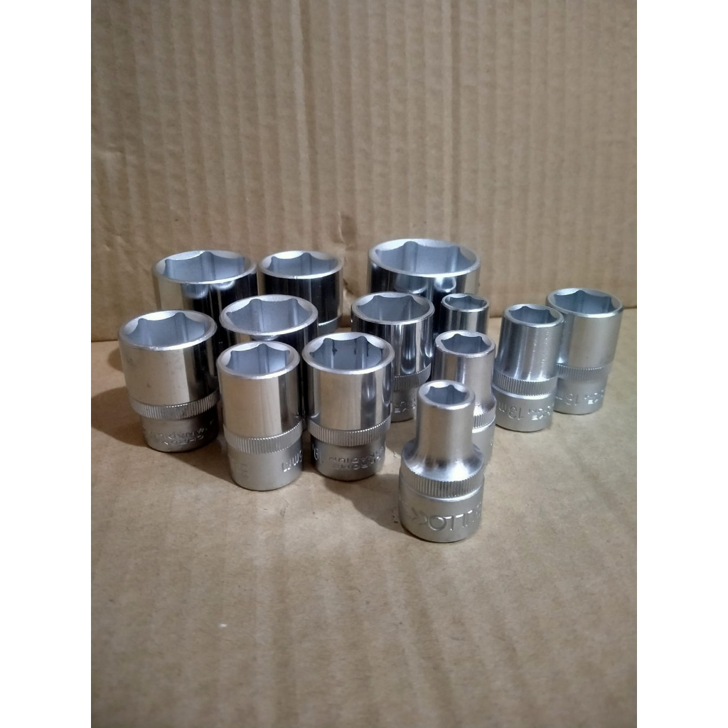 Mata Sock Shock 6PT 1/2 Inch BULLOCKS Chrome Vanadium Mata sock  9mm 11mm 12mm 13mm 16mm 18mm 19MM 2