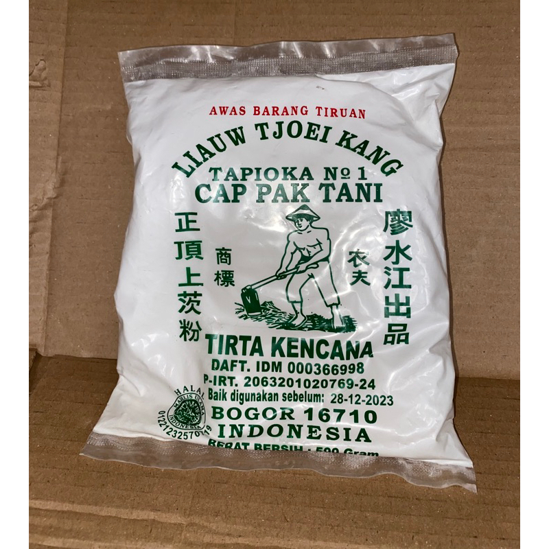 

Tepung Tapioka Liauw Tjoei Kang/ Tepung Pak Tani/ Tirta kencana