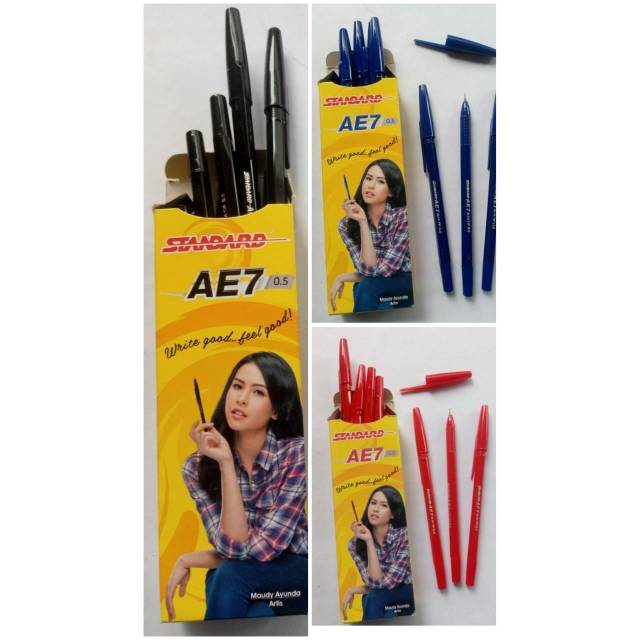 

PULPEN STANDAR AE 7 UKURAN MATA PEN 0.5 MM