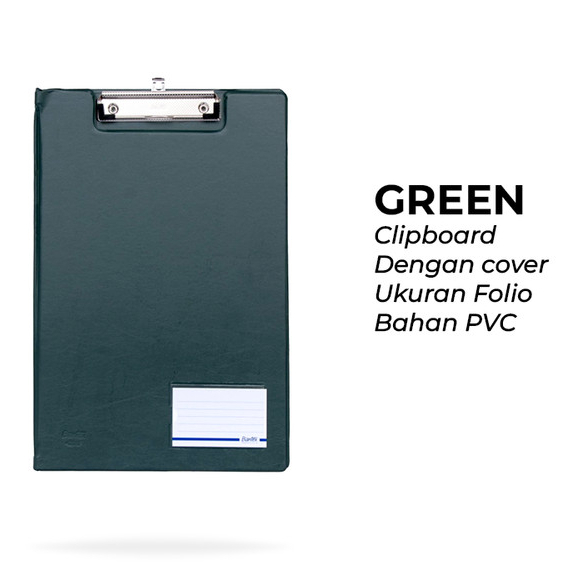 

Bantex Clipboard Papan Jalan A4 Model Cover Penutup Green