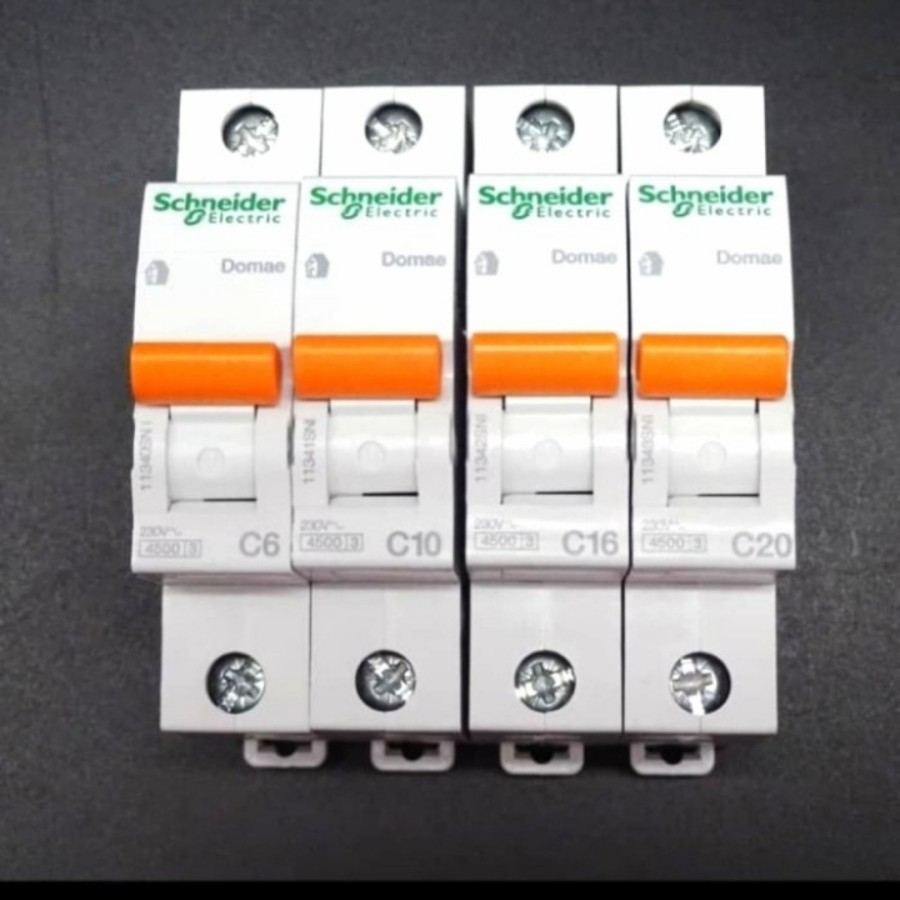 Schneider MCB 2 Amper 4 Amper 6 Amper 10 Amper 16 Amper 20 Amper 25 Amper 32 Amper 1 Pase Domae