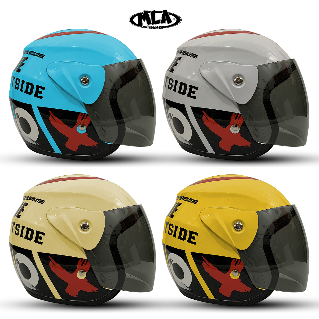 Helm Half Face Model Helm GM Original Untuk Pria Dan Wanita Dewasa COD