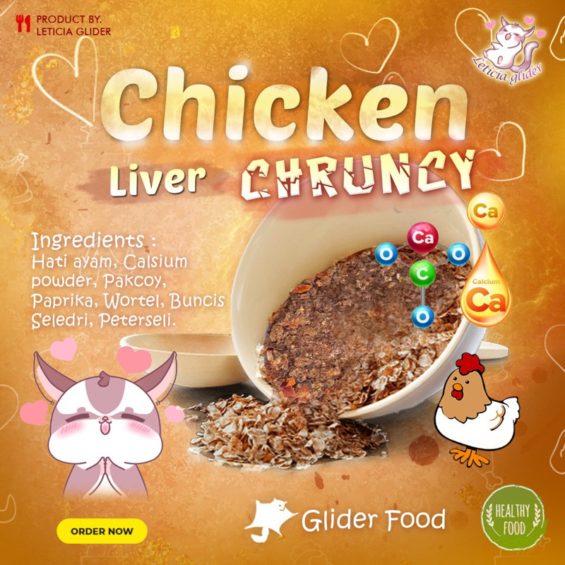 

MAKANAN SUGAR GLIDER - CRUNCHY CHICKEN LIVER