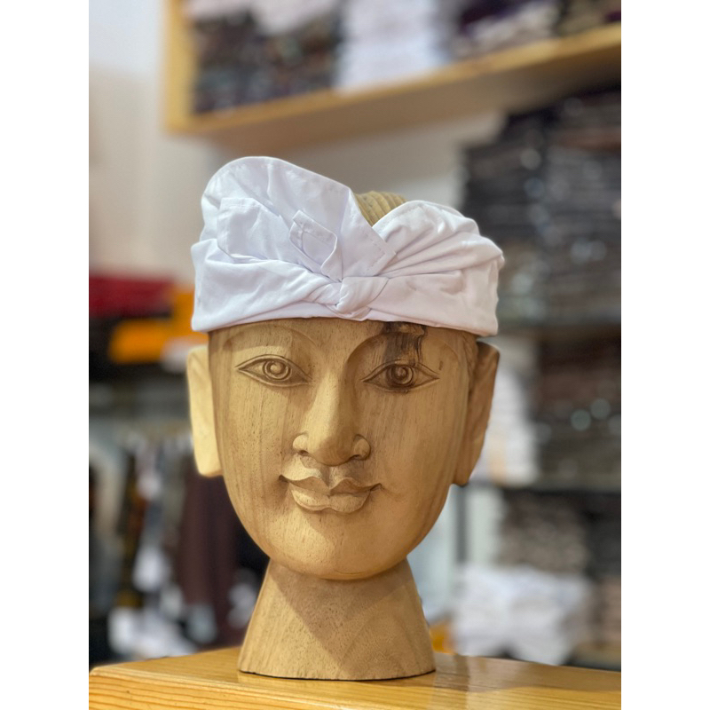 udeng putih polos,udeng bungkulan jadi