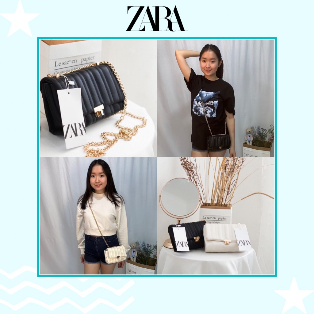Mini Quilted Crossbody Bag by ZARA - Tas Selempang Wanita