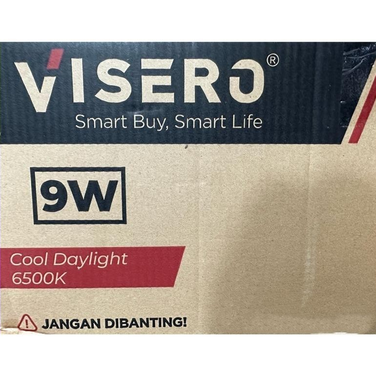 ( 1 DUS / 1 KOLI Isi 100 pcs ) Lampu LED Bulb 9W VISERO VINTAGE Lampu Cahaya Putih 9 Watt