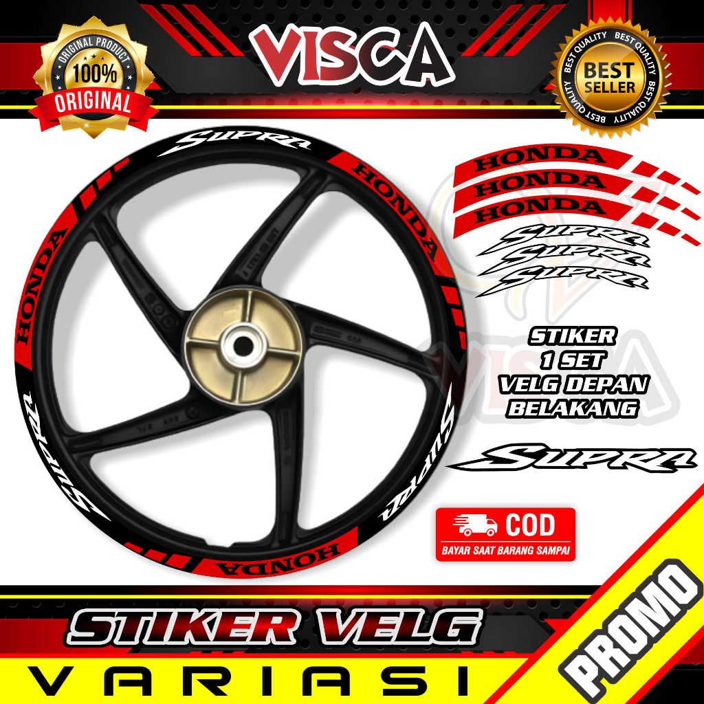 Stiker Velg List Velg Motor Stiker Velg Sticker Velg Supra