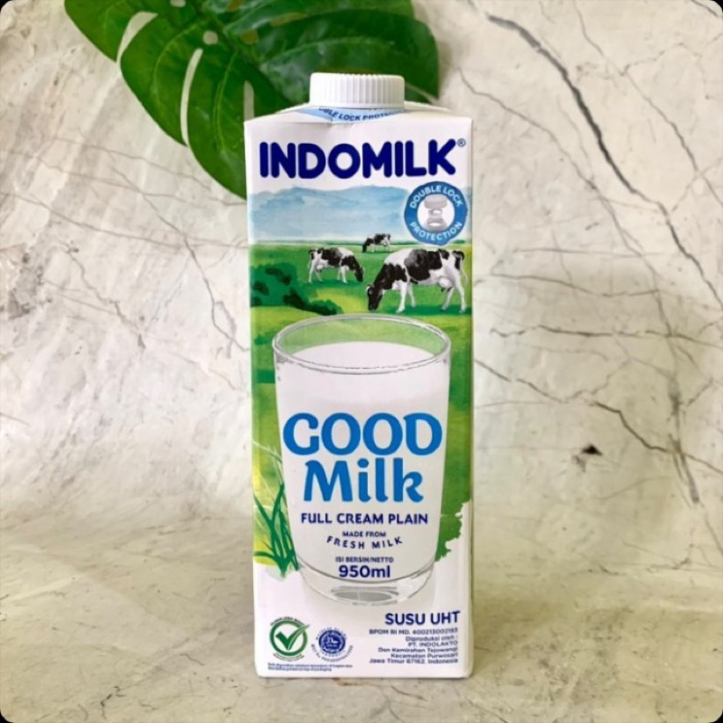 

Indomilk Full Cream Plain 950ml