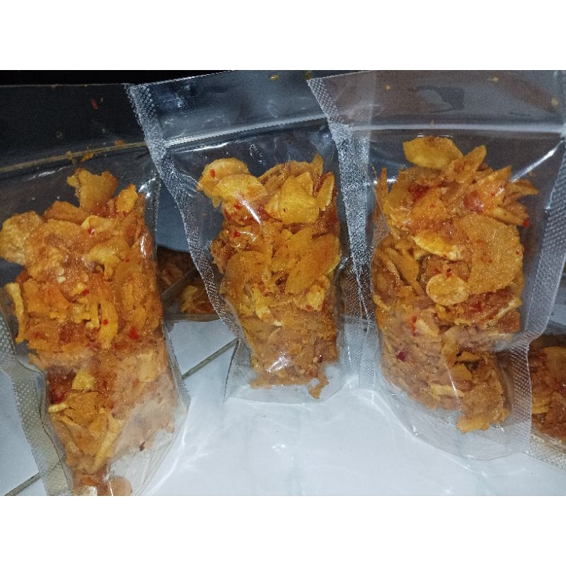 

keripik singkong pedas manis gurih