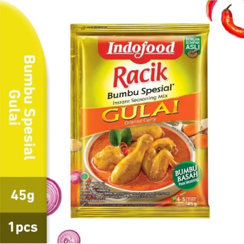 

Indofood Racik Bumbu Spesial Gulai 45g - 1pcs
