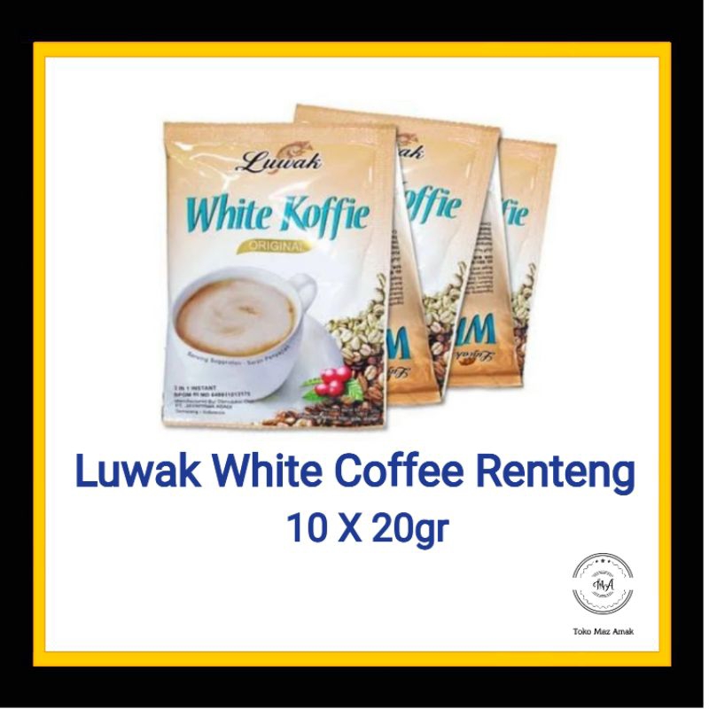 

Luwak White Coffee Renceng 10 X 20gr