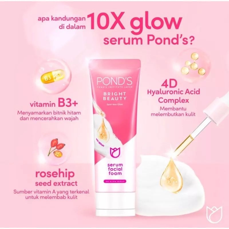 PONDS BRIGHT BEAUTY SERUM FACIAL FOAM