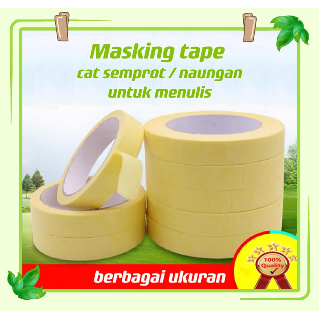 

[TERLARIS] Masking Tape - Solatip kertas 24mm x 10m meter