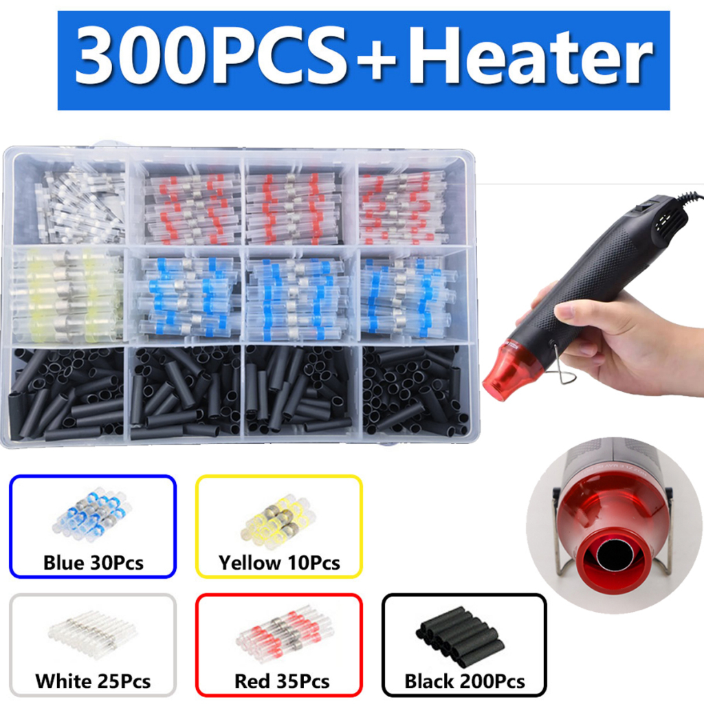 Solasi Selang kabel Bakar Isolasi Sambungan kabel Heat Shrink Waterproof 300pcs heatshring heatsrink
