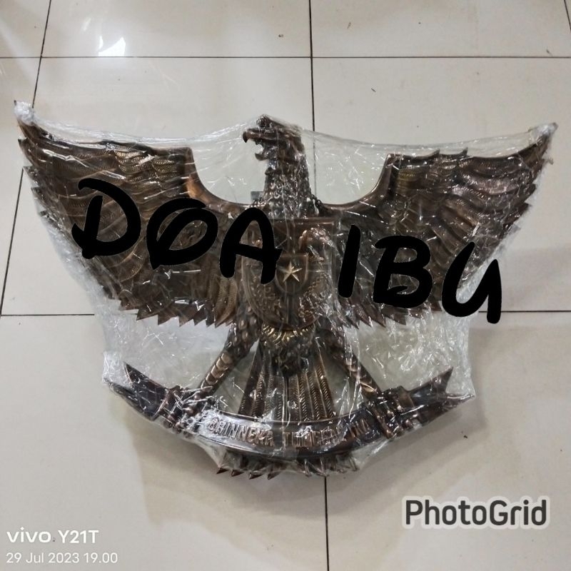 

best seller garuda kuningan perunggu model lubang buaya ukuran 90cm ready stock