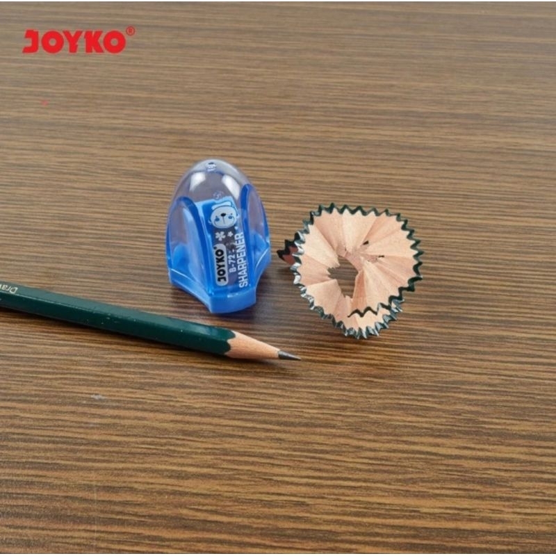 

( 24 Buah ) B 72 Rautan Serutan Kerikan Sharpener Pensil Joyko B-72 Warna B72