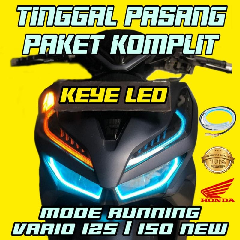 PAKET LAMPU ALIS RUNNING VARIO NEW 125 VARIO 150 BONUS DEVIL EYE / LAMPU ALIS DRL SEIN RUNNING VARIO