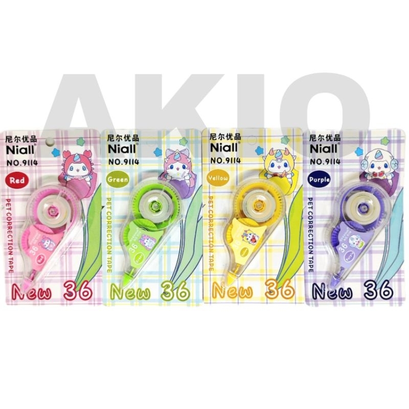 

Tip ex Kertas Roll Karakter PRINCESS UNICORN ANIMAL 36m NIALL 9114 Correction Tape Aesthetic Murah Lucu