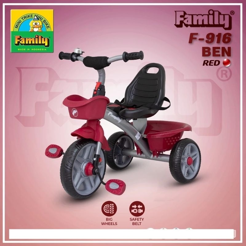 SEPEDA ANAK RODA 3  MERK FAMILY BEN F-916